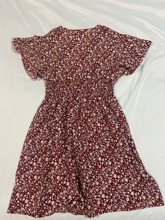 SHEIN Mauve Floral V-Neck Dress - Picture 2 of 3